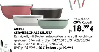 Hardeck Mepal servierschale silueta 4 liter Angebot