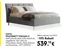 Hardeck Cotta polsterbett toscana iv Angebot