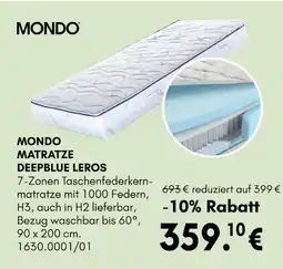 Hardeck Mondo mondo matratze deepblue leros Angebot