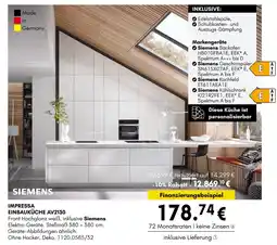Hardeck Siemens einbauküche impressa av2130 Angebot