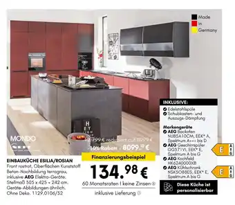 Hardeck Mondo einbauküche esilia/rosian Angebot