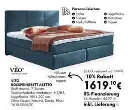 Hardeck Vito boxspringbett asetto Angebot