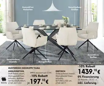 Hardeck Musterring essgruppe tiama armlehnstuhl Angebot