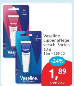 Budni Vaseline rosy tinted lippenpflege Angebot