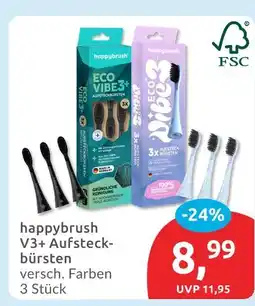 Budni Happybrush v3+ aufsteckbürsten schwarz Angebot