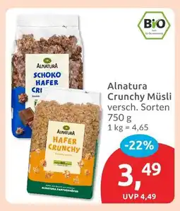 Budni Alnatura schoko hafer crunchy Angebot