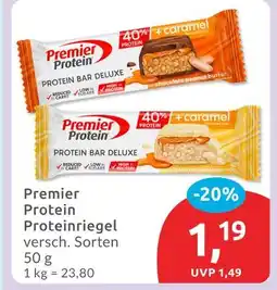 Budni Premier protein protein bar deluxe chocolate peanut butter Angebot