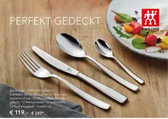 Schaffrath Zwilling Besteckset Albany Angebot