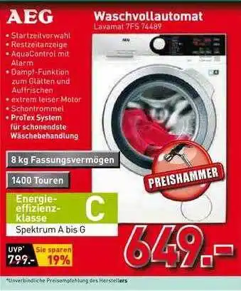 Schaffrath Aeg Waschvollautomat Lavamat 7fs74489 Angebot