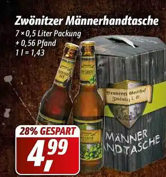 Simmel Zwönitzer Männerhandtasche 7x0,5L Angebot