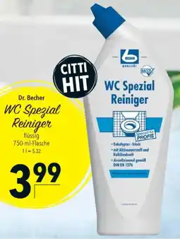CITTI Markt Dr. Becher WC Spezial Reiniger Angebot