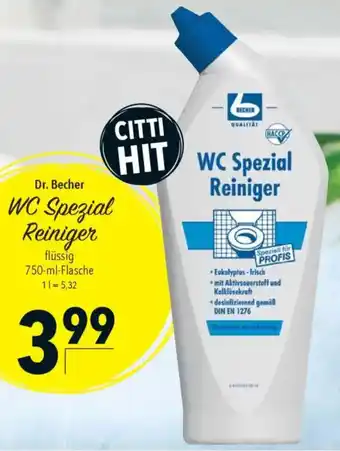 CITTI Markt Dr. Becher WC Spezial Reiniger Angebot
