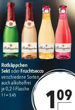 CITTI Markt Rotkäppchen Sekt oder Fruchtsecco Angebot