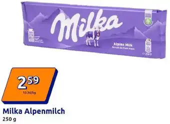 Action Milka Alpenmilch Angebot