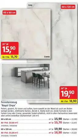 Bauhaus Feinsteinzeug 'Royal Onyx' Angebot