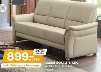 Möbel Kraft Kollektion kraft leder-sofa 3-sitzig Angebot