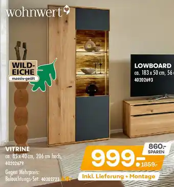 Möbel Kraft Wohnwert vitrine Angebot