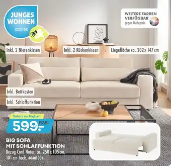 Möbel Kraft Big sofa mit schlaffunktion Angebot