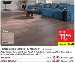 Bauhaus Feinsteinzeug 'Betulla' & 'Quercia' Angebot