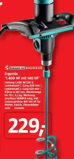 Bauhaus Ergomix '1.400 HF mit 140 HF' Angebot