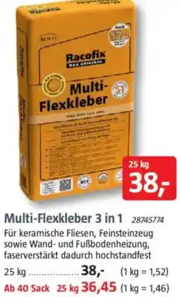 Bauhaus Multi-Flexkleber 3 in 1 Angebot