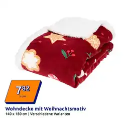 Action Wohndecke mit weihnachtsmotiv Angebot