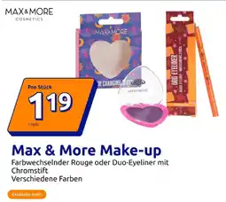 Action Max & more farbwechselnder rouge oder duo-eyeliner Angebot