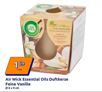 Action Air wick essential oils duftkerze feine vanille Angebot