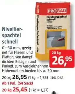 Bauhaus Nivellierspachtel schnell Angebot