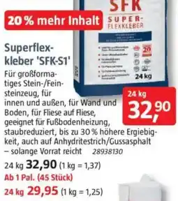 Bauhaus Superflexkleber 'SFK-S1' Angebot