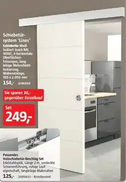 Bauhaus Schiebetürsystem 'Lines' Angebot