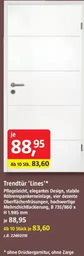 Bauhaus Trendtür 'Lines' Angebot
