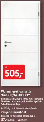 Bauhaus Wohnungseingangstür 'Lines 57/14 SK1 KK3' Angebot