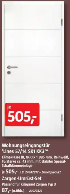 Bauhaus Wohnungseingangstür 'Lines 57/14 SK1 KK3' Angebot