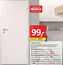 Bauhaus Türblatt 'ND1' Angebot