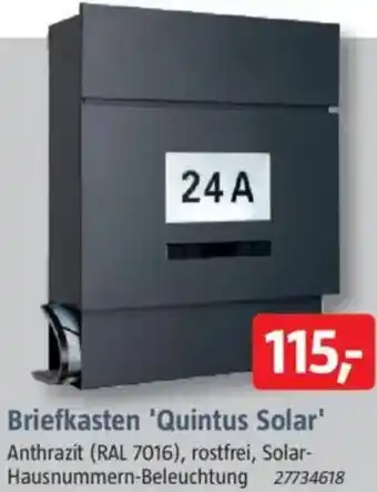 Bauhaus Briefkasten 'Quintus Solar' Angebot