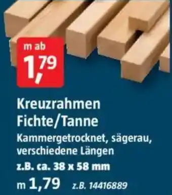 Bauhaus Kreuzrahmen Fichte/Tanne Angebot