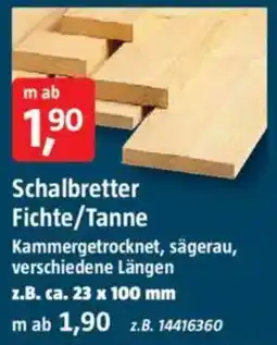Bauhaus Schalbretter Fichte/Tanne Angebot