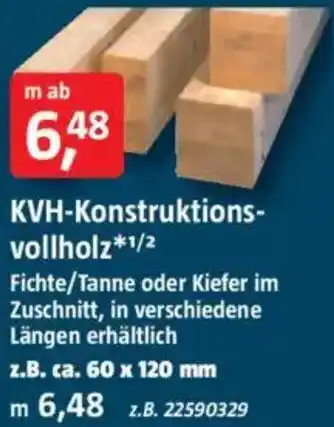 Bauhaus KVH-Konstruktionsvollholz Angebot