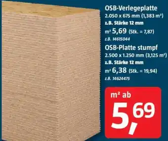 Bauhaus OSB-Verlegeplatte Angebot