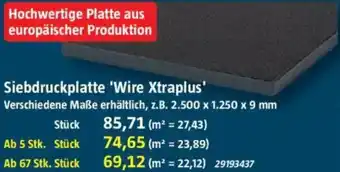 Bauhaus Siebdruckplatte 'Wire Xtraplus' Angebot