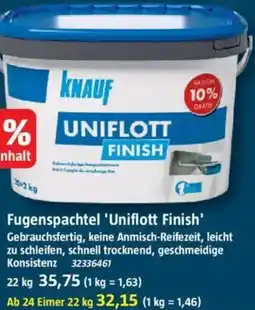 Bauhaus Fugenspachtel 'Uniflott Finish' Angebot