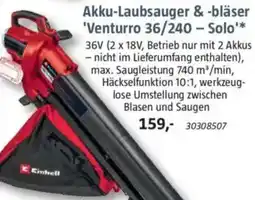 Bauhaus Akku-Laubsauger & -bläser 'Venturro 36/240 - Solo' Angebot