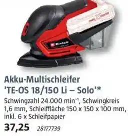 Bauhaus Akku-Multischleifer 'TE-OS 18/150 Li - Solo' Angebot