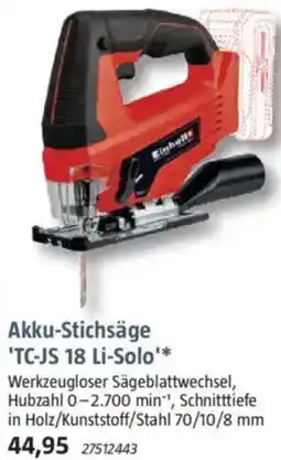 Bauhaus Akku-Stichsäge 'TC-JS 18 Li-Solo' Angebot