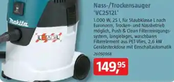 Bauhaus Nass-/Trockensauger 'VC2512L' Angebot
