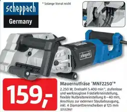 Bauhaus Scheppach Mauernutfräse 'MNF2250' Angebot