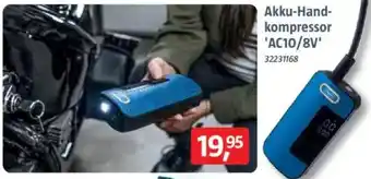 Bauhaus Akku-Hand- kompressor 'AC10/8V' Angebot