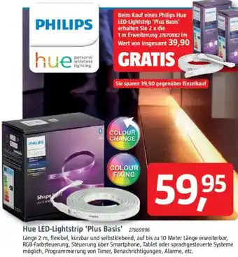 Bauhaus Hue LED-Lightstrip 'Plus Basis' Angebot