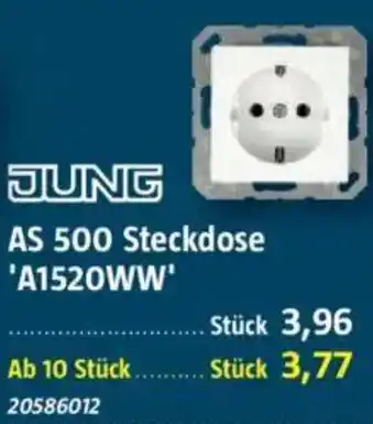 Bauhaus JUNG AS 500 Steckdose 'A1520WW' Angebot